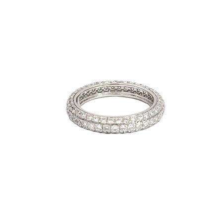 3.20Ct Diamond Encrusted Ring 14K White Gold (US Size: 6.50)