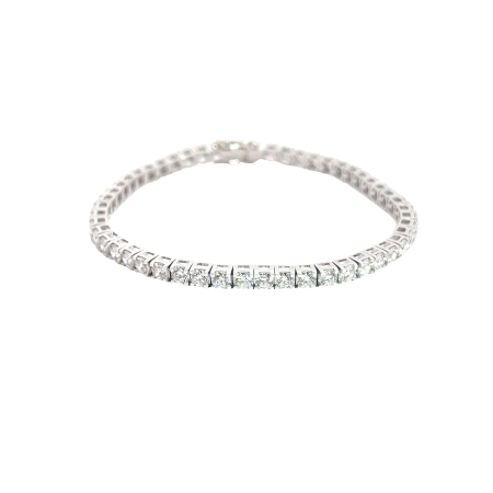 13.41CT Round Lab Diamond Tennis Bracelet 14 White Gold (7.00 inches)