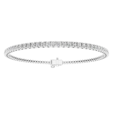 2ct & 4ct Tennis Bracelet 14K White/14 Yellow Gold (7.00 inches)