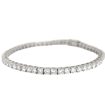 12.39CT Round Diamond Tennis Bracelet 14 White Gold (7.00 inches)