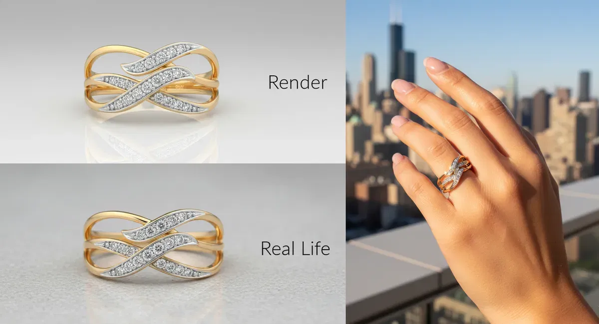 Wedding Band & Ring Flush