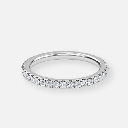 0.70ct Eileen Eternity Wedding Band 14K White Gold (Band Size: 5.50US)