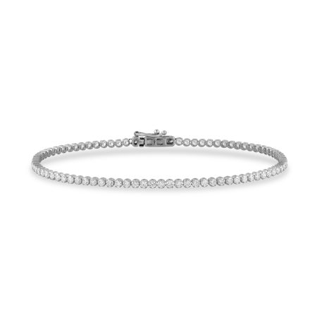 4 Prong Round Light Weight Tennis Bracelet