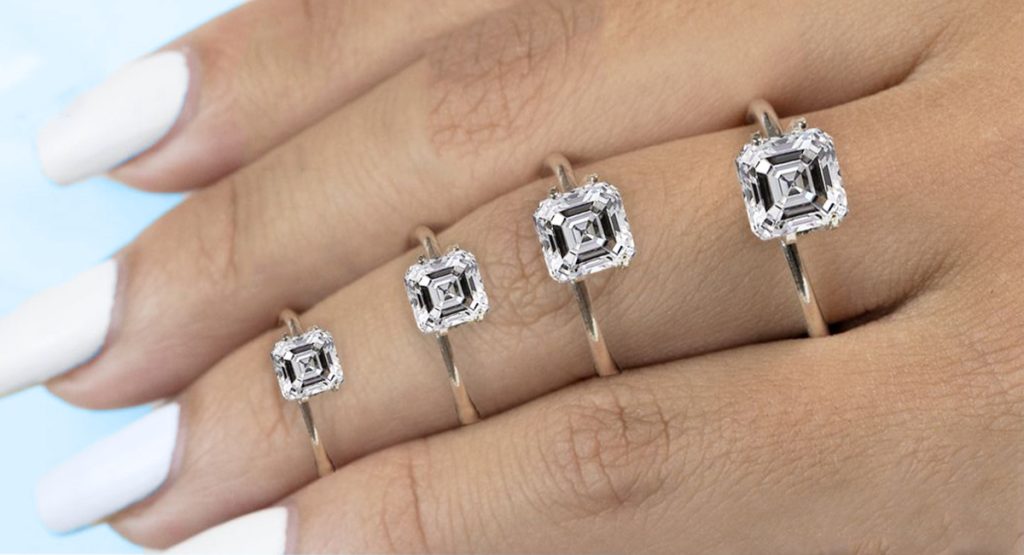 Asscher Cut Diamond Ring