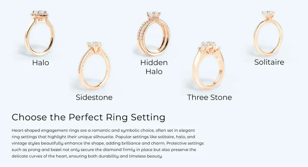 Heart Shaped Engagement Ring