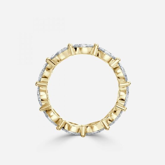 2.2ct East West Marquise Eternity Band In 14K Yellow Gold (US Size: 7)