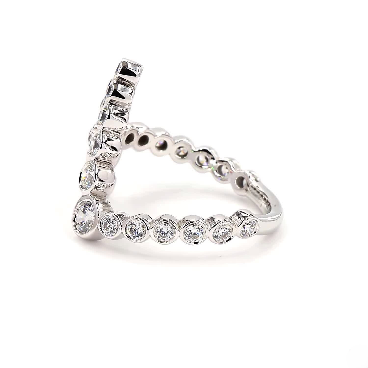 INITIAL A 925 Sterling Silver Band