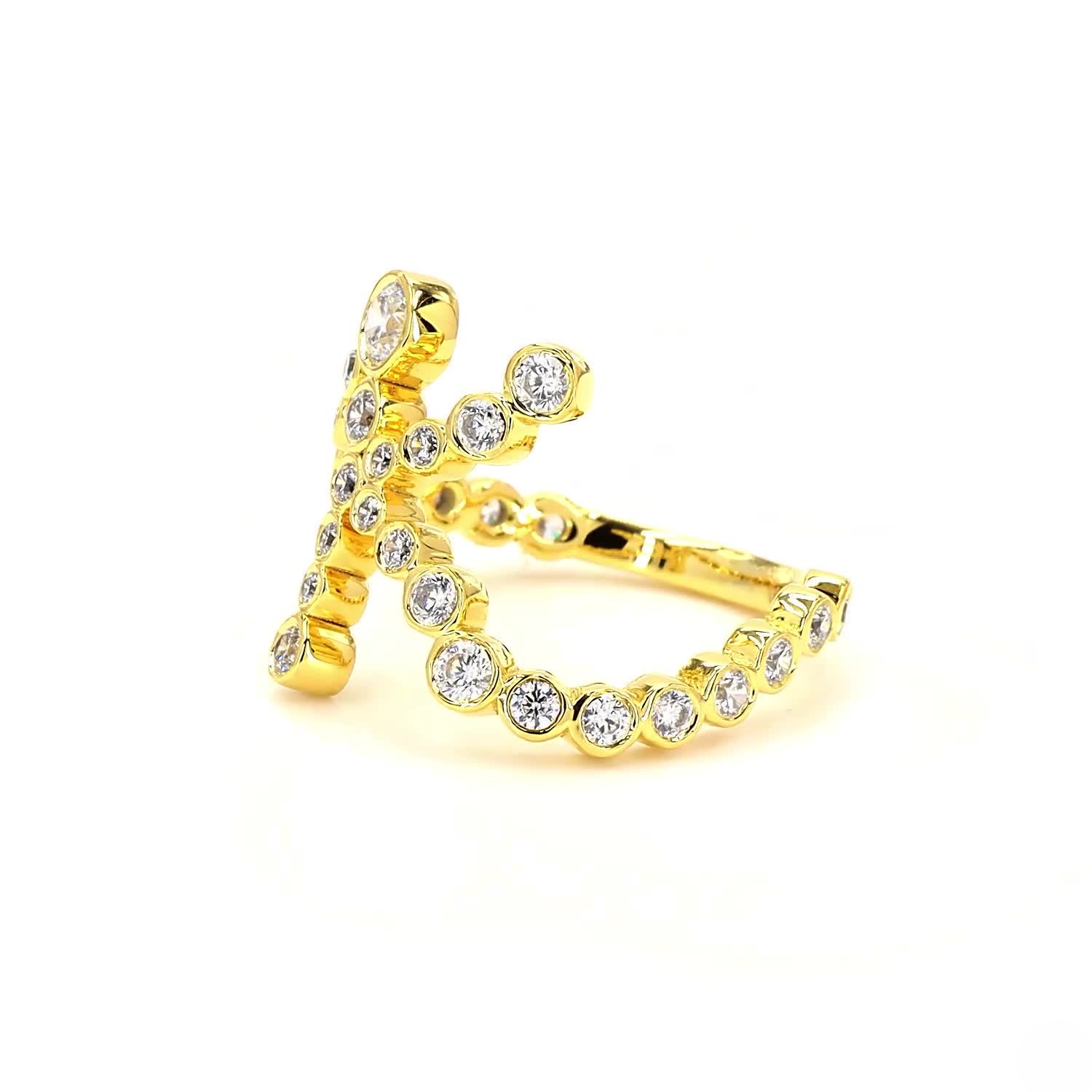 INITIAL K 925 Sterling Silver Band