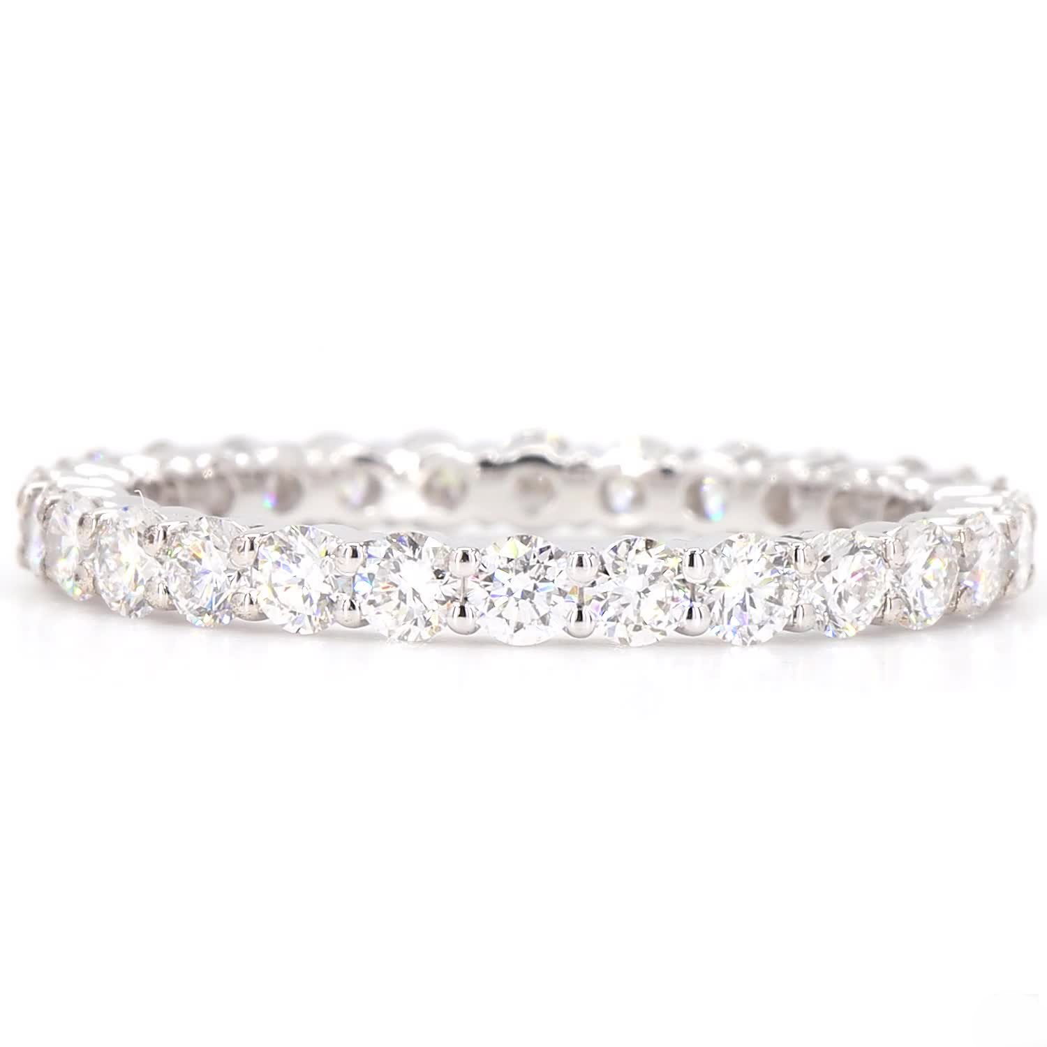 Round Lab Grown Diamond Wedding Ring In 14K Yellow Gold