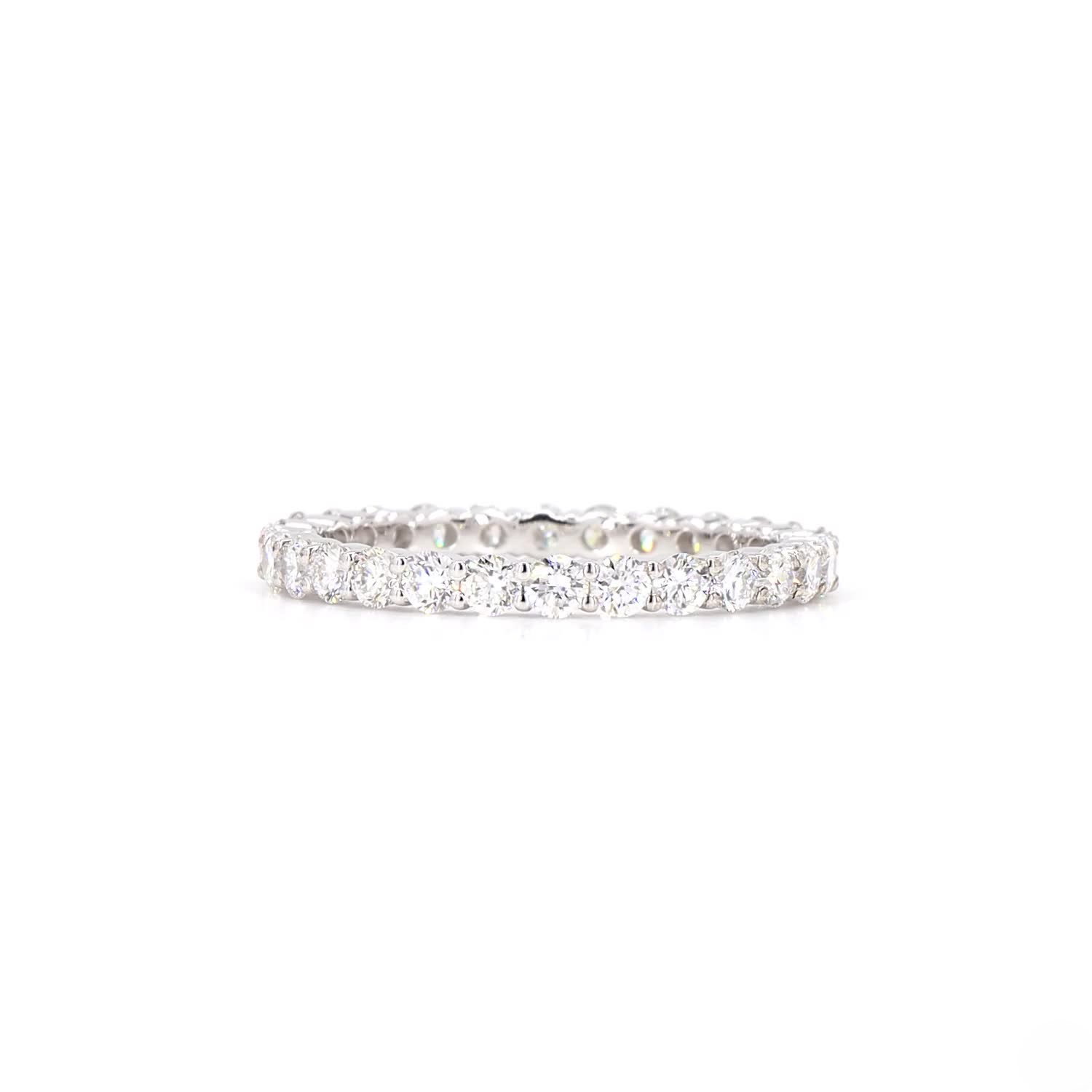Round Lab Grown Diamond Wedding Ring In 14K Yellow Gold