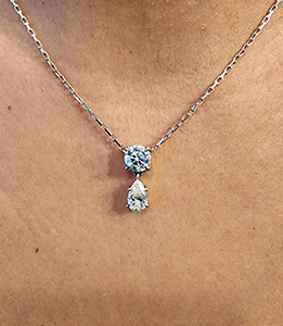 Classic Round Lab Grown Diamond Solitaire Pendant