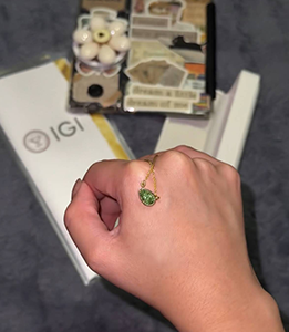 Pear Lab Grown Diamond Solitaire Pendant